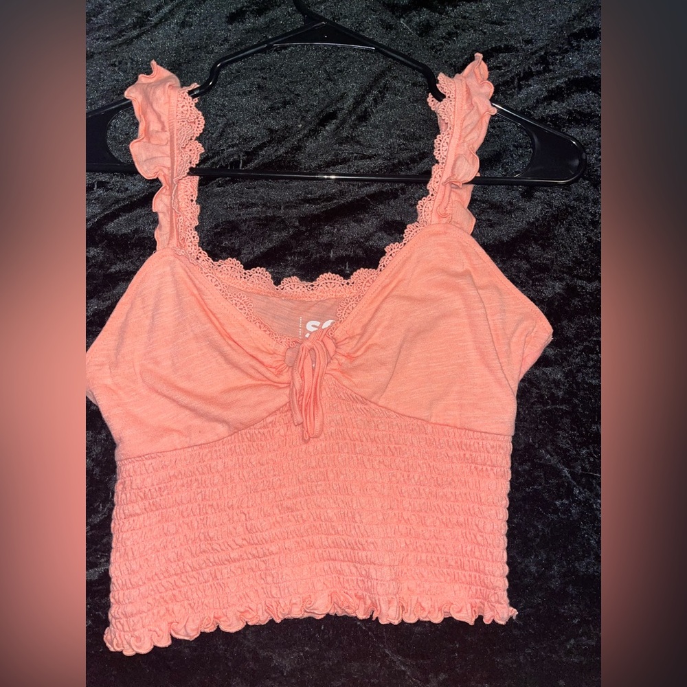 Brand SO from kohls. Peach color crop tank. Size medium.
